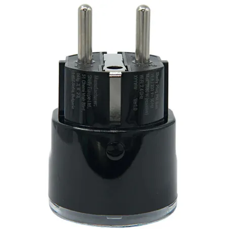 Shelly Plug PM Gen3 Matter 13A smart socket, black